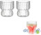 Latte Macchiato Gläser Espressotassen Glas Set 400ml Cappuccino Gläser Kaffeegläser Ripple Saftgläser aus Borosilikatglas Dessertgläser Teegläser für Cappuccino,Tee,EIS,Eistee,Iced Milch,Saft,Bier