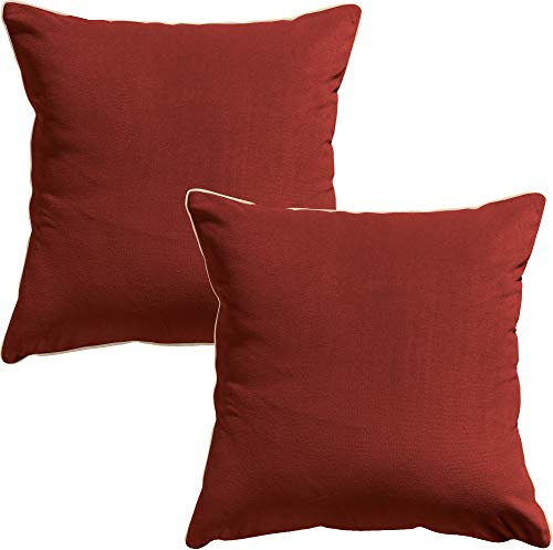 Erwin Müller Kissen Manchester 2er-Pack, gefüllt Terra Größe 40x40 cm