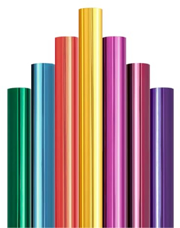 JISYIBOFF Window Film 11.8 x39in(30x100cm) Self Adheisve Glass Decoration Film 7Colors Sun Blocking Heat Control Colorful Transparent Rainbow Effect Iridescent Window Film
