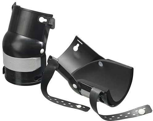 NIERHAUS WOHLTAT Genouillères – Protège-articulations (noir/gris) avec coussin intérieur en caoutchouc cellulaire – Protection des genoux pour pose de sol, construction, génie civil, jardin