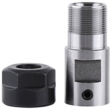 Cocoarm ER11 Porta Pinzas, Barra de Extensión del Eje del Motor con Tuerca de Sujeción para Fresado CNC, Taladrado, Perforado, Roscado, Rectificado, Diámetro Interior de 8 Mm, Material