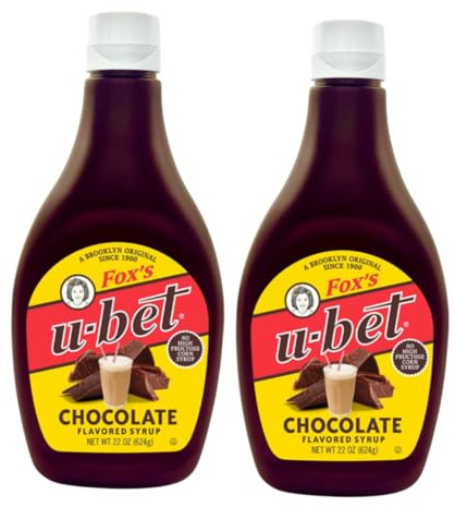 Fox's U-Bet Original Chocolate Flavor Syrup, 22 Ounce (Pack of 2)