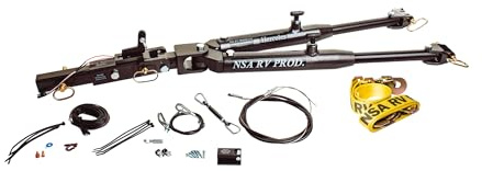 NSA RV - Hercules 12K Tow Bar w/Integrated ReadyBrake Surge System - 12,000 lbs Capacity, All-in-One, Made in USA