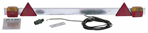 Barra luces traseras trasera para remolque lungh. ajustable 1180 ÷ 1720 mm de ama