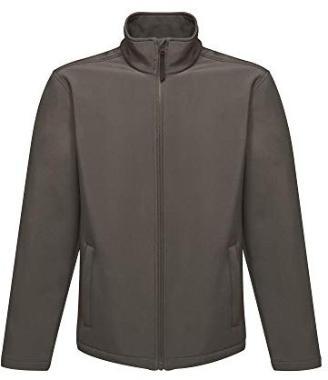 Regatta Herren Professionelle Reid Wasserabweisende und windabweisende Softshell-Jacke, Dichtung Grau (Schwarz), L