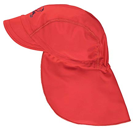 Steiff Baby-Mädchen Schild Mütze, Rot (Tango Red 4008), 49 (Herstellergröße: 049)