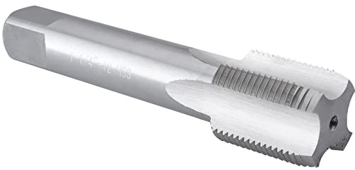 Burkit 1-1/4-12 UNF Thread Tap Right Hand, HSS 1-1/4 x 12 UNF Straight Fluted Machine Tap