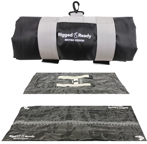 Travel Unhooking Mat for Bigger Fish. Super Compact and Light, Easy Carry, Big Landing Mat 110 x 53 cm (3' 5 x 2' 3), Folded 30 x 12 cm (12” x 4 ½”)