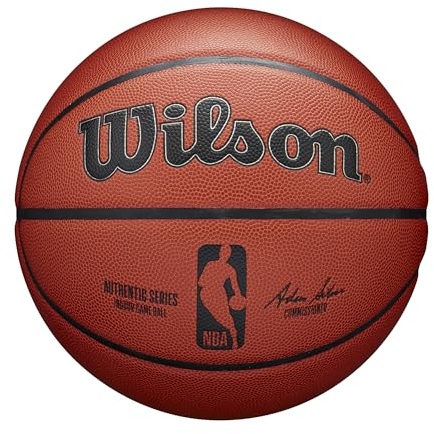 WILSON NBA Authentic Indoor Competition Basketball - Brown, Size 7-29.5