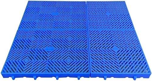 Paletas de plástico Ventilación Paletas de suelo, Rejillas de ventilación ligeras entrelazadas y transpirables for garajes, supermercados, sótanos, etc.(50x50x5cm)