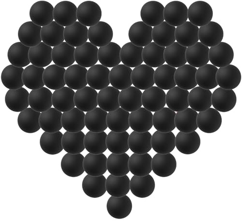 Petiy Beauty 120 Pack Colored Ping Pong Balls, 40mm Table Tennis Balls, Beer Ping Pong Games Fun Arts, Cat, DIY Intellectual Development Tools, Party Decoration Balls (Black)