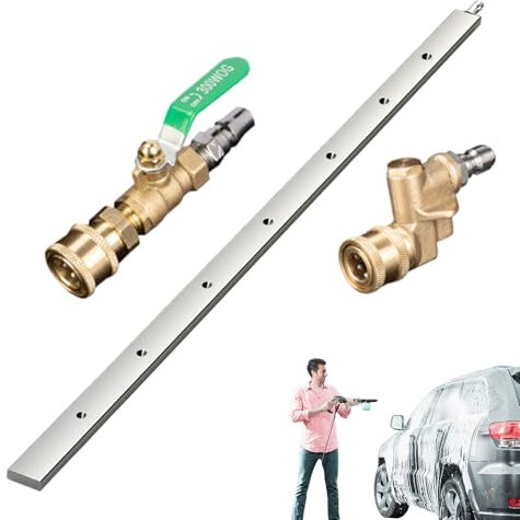 Strumento di pulizia per radiatore, strumento di lavaggio ad alta pressione, 60 cm, per radiatore, accessorio di pulizia portatile con attacco rapido 6 mm, per campeggio, auto, casa, camion