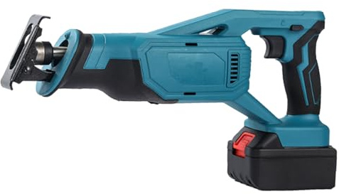 Scie Sabre Sans Fil Compatible avec Makita 18V batterie, moteur sans balais 0-3200SPM, Mit 4 Lames de Scie, Scie sabre Vitesses Réglables, Scie Alternative pour bois, métal, plastique, branches