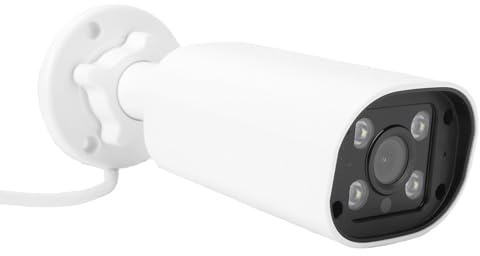 Yanmis 4MP övervakningskamera, AI Människodetektering Smart Infraröd Night 30m IP66 Väderbeständig PoE-säkerhetskamera med H.265-kodning för Utomhusövervakning Inomhus