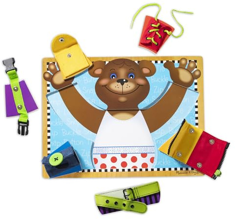 Melissa & Doug Basic Skills Board | Developmental Toy | Motor Skills | Problem Solving | 3+ | Gift for Boy or Girl