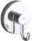 WENKO Vacuum-Loc® Hakenset glänzend rund, 2er Set Wandhaken, Befestigung ohne zu bohren, repositionierbar & rückstandslos entfernbar, gefertigt aus verchromtem Kunststoff (ABS), je 6 x 6,7 x 5 cm