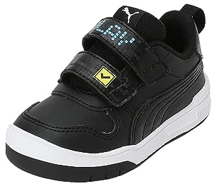 PUMA Unisex Baby MULTIFLEX SL Let's Play V INF Sneaker, Black Black-Regal Blue, 26 EU