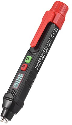 Irfora HT662 - Tester liquido dei freni, penna digitale per rilevazione dell'olio dei freni, rivelatore di liquido dei freni, con allarme acustico di luce, 3 colori