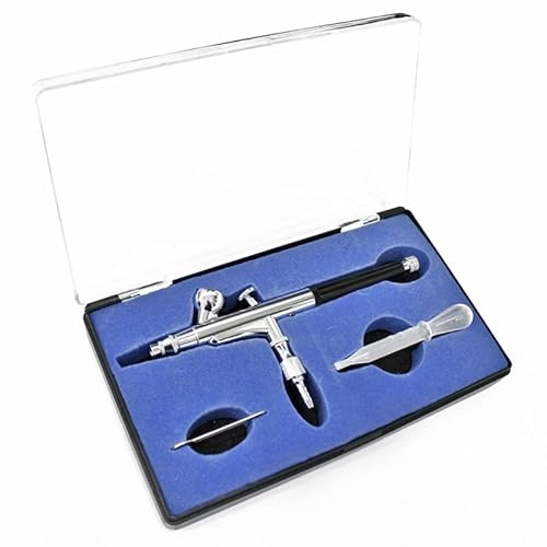 Hymair Aerógrafo de Doble Acción 0,2mm | Pistola Profesional de Alta Atomización EW4300 | Pulverizador de Aire - Kit Herramientas a Presión