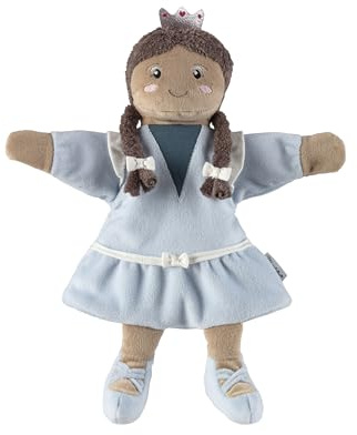 Sterntaler Marionnette à Main Princesse - Jouet Doux pour Enfants pour théâtre de marionnettes, Narration, câlins de la Parole - Compagnon de Jeu Parfait et idée Cadeau - Bleu Clair