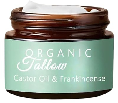 Manteca Corporal De Incienso, s-ebo De Res Alimentado Con Pasto Con Aceite De Incienso Y Aceite De Ricino, Manteca Facial De Aceite De Ricino Natural, Humectante De s-ebo De Res Orgánico Para La Piel