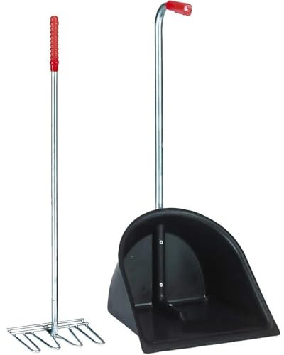 Poolrengöringssats Svart Höjd 90 Cm Gödselskrapa För rengöring av hästboxar/skåpbilar/hagar/Bollensamlare/Stallboy poolrengöringsset