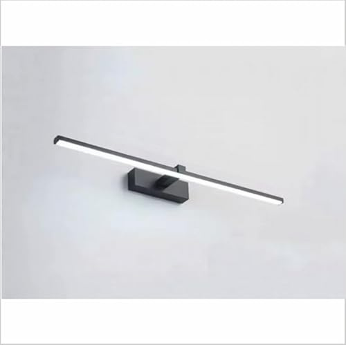 Aplique LED de pared para iluminar cuadros y espejos, led 8W y 800 lúmenes estilo contemporáneo y elegante,tono de luz cálido 3000K, Negro mate. 40cm