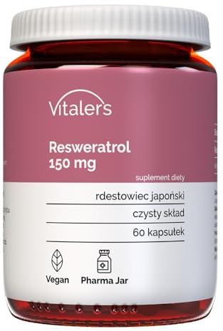 Vitaler's Resveratrol 150 mg - 60 Capsules, Vegan, 2 Months of Supplementation No Preservatives, Pure Composition