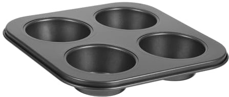 MOTHNUR Moule à Muffins Cavités Noir Antiadhésif pour Préparer Muffins et Cupcakes Plaque de Cuisson Résistante Haute Température Facile à Nettoyer pour Pâtisserie Maison et