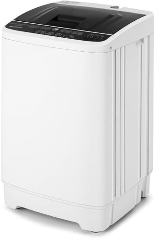 Fully Automatic Washing Machine 2 IN 1 with Drain Pump, 3.5 KG Washer & Spin Dryer For Dorms Apartments College Rooms Camping(8 Program, 6 Water Levels)[Energy Class A+]