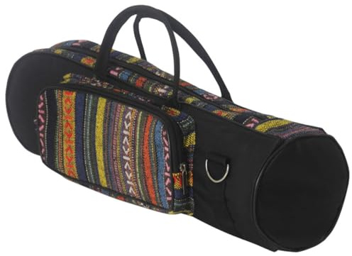 Tofficu Premium Oxford Cloth Trumpet Bag Portable and Protective Storage Pouch with Handle and Shoulder Strap Suitable for Musical Instrument Transport Random Color