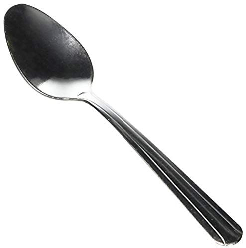 Winco 12-Piece Dominion Heavy Weight Teaspoon Set, 18-0 Stainless Steel, Silver