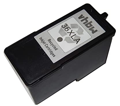 vhbw Tintenpatrone Schwarz kompatibel mit Lexmark X3630, X6675, X5690, X6650, X4650, X5650, X4630, X3650, X3690 Drucker (wiederaufgefüllt, 21ml)