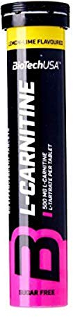 Biotech USA Effervescent L-Carnitine 500 mg Zitrone-Limone 20 Tabletten