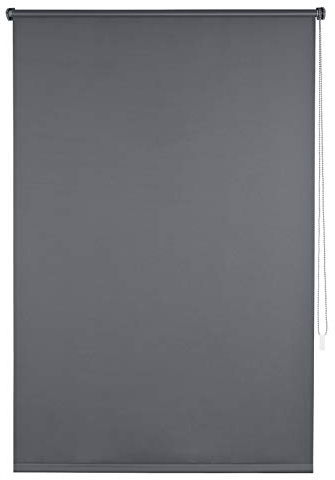 EUGAD Verdunklungsrollo ohne Bohren Thermorollo Klemmfix Seitenzugrollo mit gleichfarbige Zubehör und Beschichtung, Sonnen-, Sicht-Schutz usw. Klemmrollo für Fenster & Türen, Anthrazit 70x160 cm