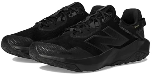 New Balance Men's DynaSoft Nitrel V6 Gore-Tex Trail Running Shoe, Black/Black/Phantom, 11.5 M