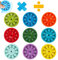 Mathe Fidget Spinner, Zahlen Fidget Spinner Spielzeug, Lindert Stress Zappel Lernspiel Spielzeug, Tragbar und Fesselnd, Altersgruppen (Multiplikation und Division)