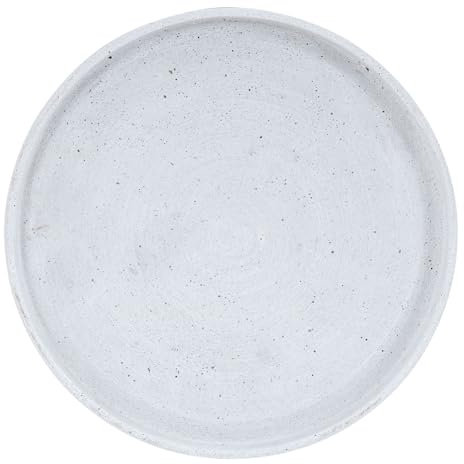 levandeo Deko Tablett 30cm Rund Teller Grau Betonoptik Dekoschale Tischdeko Aufbewahrung Ablage Dekoration