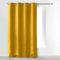 Douceur d'Intérieur Absolu Microfibre Curtain with Eyelets, Plain, Polyester, polyester, mustard yellow, 140 cm x 260 cm