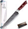 FANTECK Cuchillos de Cocina, Cuchillo Damasco Profesional 20cm Cuchillos de Cocinero VG10 Acero Inoxidable de Alto Carbón Profesional con Mango Ergonómico, Hoja Afilada, Resistente a la Corrosión