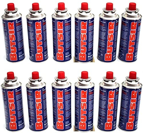 Butsir Gas de 227Gr Pack, Multicolor, 28 x Cartucho B-250 quemadores, sopletes y Otras cocinas del Mercado