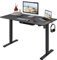 FLEXISPOT ONE PIECE Electric Standing Desk Height Adjustable Sit Stand Up Desk for Home Office with Memory Smart Pannel (100 * 60cm Black Frame+ Black Desktop)