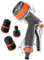 Vintoney Garden Spray Gun, High Pressure Garden Spray Guns Robust with Various Jet Types for Irrigation Lawn Car Washing Pet Bathing Sidewalk Cleaning