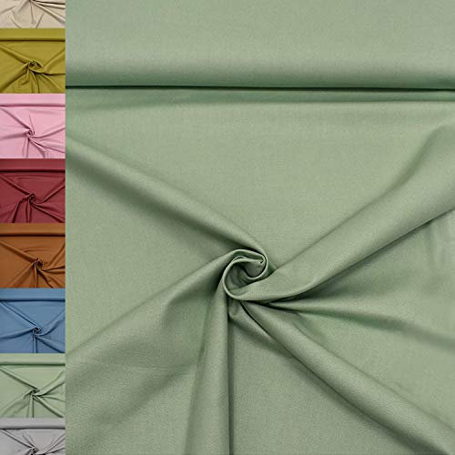 MAGAM-Stoffe Dylan weicher Canvas Baumwollstoff Kleidung Polsterstoff Meterware 50cm (06. Mint)
