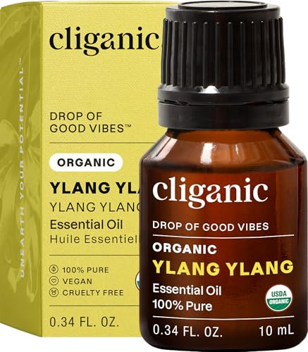 Cliganic, 100% Pure Essential Oil, Ylang Ylang, 0.33 fl oz (10 ml)