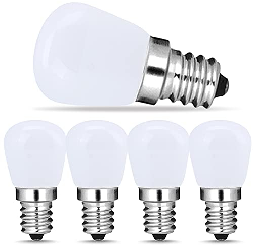 Suncan 5er Set Kühlschranklampe E14 LED Lampe 2.5W, Warmweiß 3000K, ersetzt 20W Halogenbirne, 180LM, Glühbirne für Kühlschrank, Nähmaschine, 230V AC