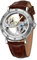 FORSINING - Armbanduhr - aaa - Herren - Wasserabweisend - Mechanisches Handaufzugswerk - Analoguhr - Silber - Braun - Leder - Edelstahl - 44 mm - 12 mm - Geschenkbox - Bedienungsanleitung