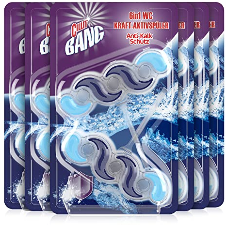 Cillit Bang WC Steine Toilette – WC-Reiniger und Duftspüler gegen Schmutz und Kalk – Kraft-Aktivspüler – 6 x 2er Pack