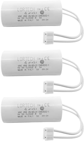 Set 3 4µF kondensatorer med rulljalusi kontakt