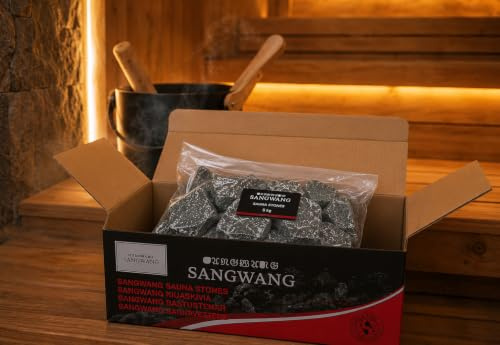 Piedras de origen Finlandes para Sauna (16 kG) tamaño 60-100 mm